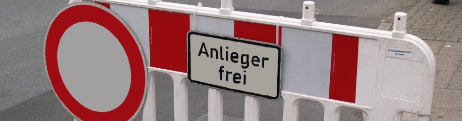 Strassenabsperrungen